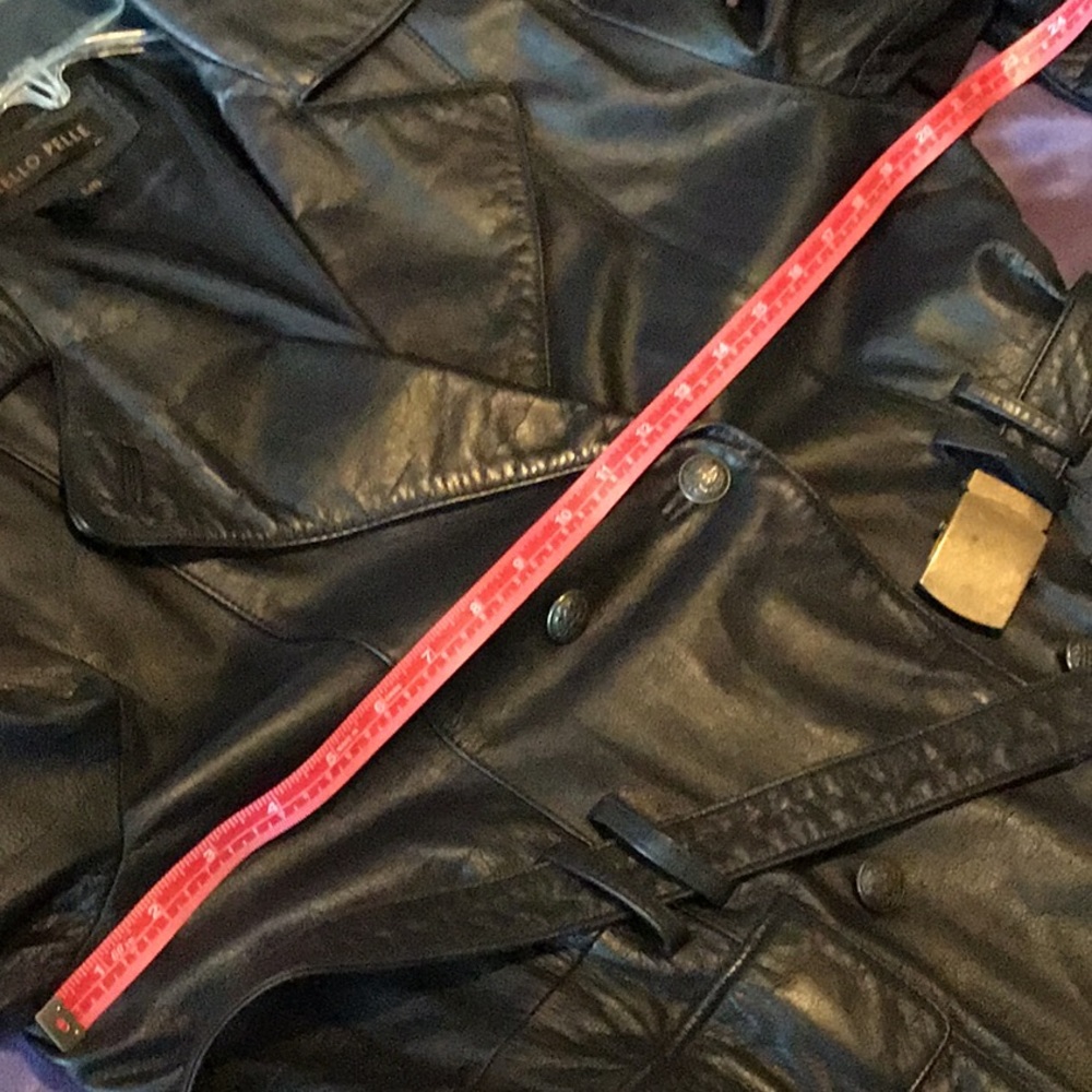 Otello Pelle Black Leather Jacket - Picture 8 of 8